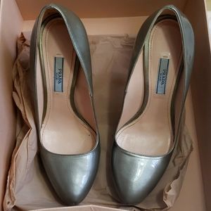 Prada - aluminim high heel Prada shoes